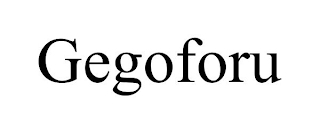 GEGOFORU