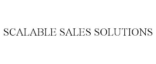 SCALABLE SALES SOLUTIONS