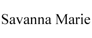 SAVANNA MARIE