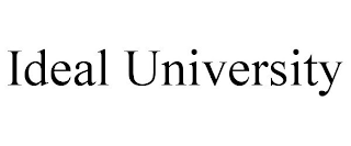 IDEAL UNIVERSITY