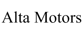 ALTA MOTORS