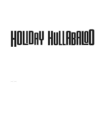 HOLIDAY HULLABALOO