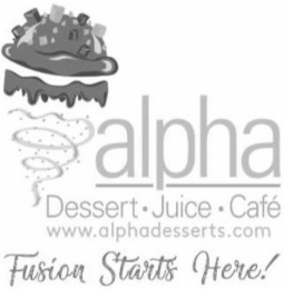 ALPHA DESSERT JUICE CAFÉ WWW.ALPHADESSERTS.COM FUSION STARTS HERE!