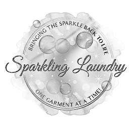 SPARKLING LAUNDRY BRINGING THE SPARKLE BACK TO LIFE ONE GARMENT AT A TIME!