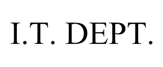 I.T. DEPT.