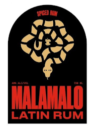 SPICED RUM 40% ALC/VOL 750 ML MALAMALO LATIN RUM