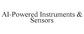 AI-POWERED INSTRUMENTS & SENSORS