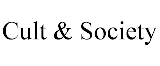 CULT & SOCIETY