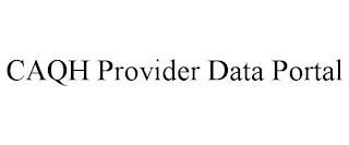 CAQH PROVIDER DATA PORTAL