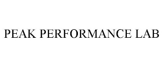 PEAK PERFORMANCE LAB