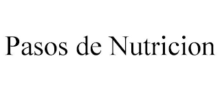 PASOS DE NUTRICION