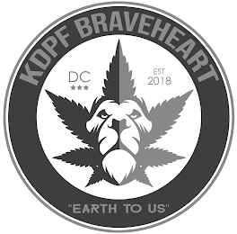 KDPF BRAVEHEART DC EST 2018 "EARTH TO US"