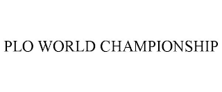 PLO WORLD CHAMPIONSHIP