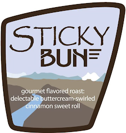 STICKY BUN GOURMET FLAVORED ROAST: DELECTABLE BUTTERCREAM-SWIRLED CINNAMON SWEET ROLL