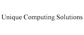 UNIQUE COMPUTING SOLUTIONS