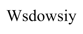 WSDOWSIY