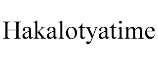 HAKALOTYATIME