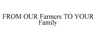 FROM OUR FARMERS TO YOUR FAMILY