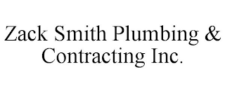 ZACK SMITH PLUMBING & CONTRACTING INC.