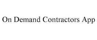 ON DEMAND CONTRACTORS APP