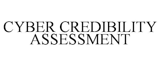 CYBER CREDIBILITY ASSESSMENT