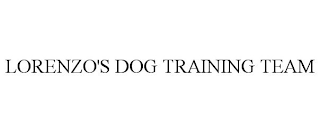 LORENZO'S DOG TRAINING TEAM