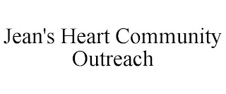 JEAN'S HEART COMMUNITY OUTREACH