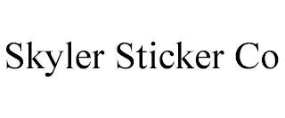 SKYLER STICKER CO