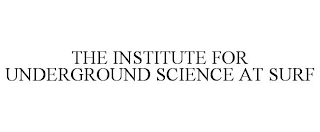 THE INSTITUTE FOR UNDERGROUND SCIENCE AT SURF