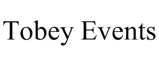 TOBEY EVENTS