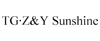 TG·Z&Y SUNSHINE