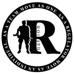 AS A TEAM, MOVE AS ONE. AS A REGULATOR, MOVE AS AN INDIVIDUAL. R NATION