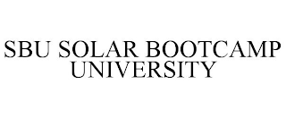 SBU SOLAR BOOTCAMP UNIVERSITY