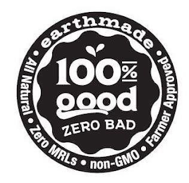 100% GOOD ZERO BAD EARTHMADE ALL NATURAL ZERO MRLS NON-GMO FARMER APPROVED