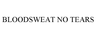 BLOODSWEAT NO TEARS