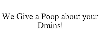 WE GIVE A POOP ABOUT YOUR DRAINS!