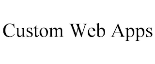 CUSTOM WEB APPS
