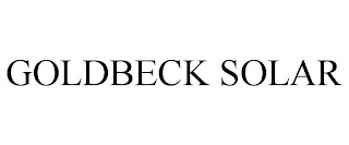 GOLDBECK SOLAR