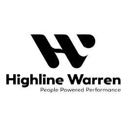 H HIGHLINE WARREN PEOPLE POWERED PERFORMANCE