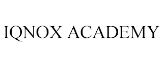 IQNOX ACADEMY