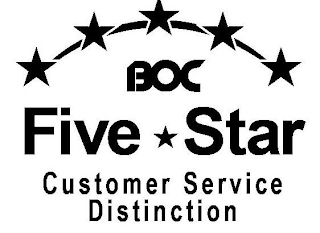 BOC FIVE STAR CUSTOMER SERVICE DISTINCTION