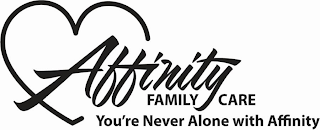 AFFINITY FAMILY CARE YOU'RE NEVER ALONE WITH AFFINITY