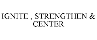 IGNITE , STRENGTHEN & CENTER