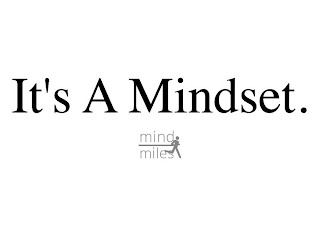 IT'S A MINDSET. MIND MILES