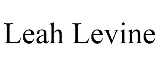 LEAH LEVINE