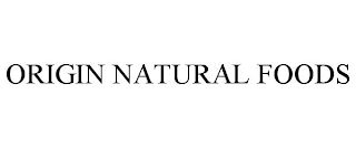 ORIGIN NATURAL FOODS