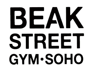 BEAK STREET GYM · SOHO