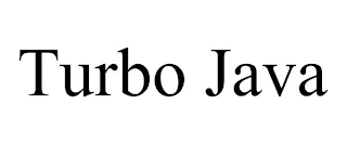 TURBO JAVA