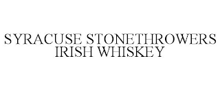 SYRACUSE STONETHROWERS IRISH WHISKEY