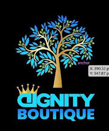 DIGNITY BOUTIQUE ANCHOR X:390.32 P Y:347.87 P